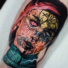 You could argue that graffiti is americas rock n roll take on art, and in the last 20 years it has taken form in our generation as one of the dominate artforms in the world and is a global phenomenon. Graffiti Bombed Faces Tattoos By Mashkow Scene360