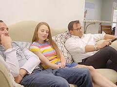 Smiling brunette wife waking up handsome man lying in bed. Daddy4k Bored Cutie Gets Seduced By Her Boyfriends Old Father Pornzog Free Porn Clips
