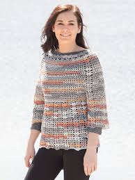 Free Crochet Port Orange Pullover Pattern Featured In Season 8 Of Knit And Crochet Now Tv Knit And Crochet Now Crochet Pullover Pattern Crochet Tunic Pattern