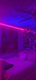 Tiktokroom Aestheticroom Ledlights Collagewall Trendyroom Dreamy Room Room Design Bedroom Cozy Room