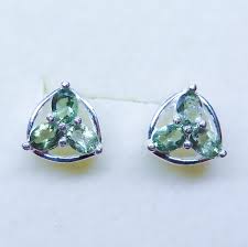 Natural Olive Green Moldavite 925 Sterling Silver 9ct 14k 18k In 2020 Gold Earrings Studs Unique Earrings Earrings