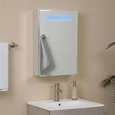 Homfa bathroom wall mirrored medicine cabinet. Brilliant Aluminum Medicine Cabinet With Lighted Mirror Bathroom
