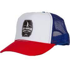 Foam Trucker Hat Red White Blue 10th Mountain Whiskey Shop