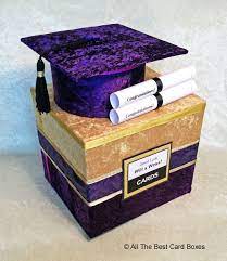 When the lid is removed, a gift card is revealed in the upright gift card holder. 100 Best Graduation Card Boxes Ideas In 2021 Graduation Card Boxes Graduation Party Decor Graduation Cards