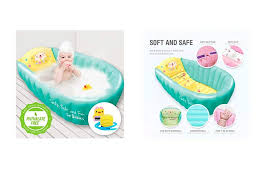 This is a fun gift that makes bath time way more fun for parents and baby. Baby Bath Tub Toddler Bathtub Baby Shower Gift Inflatable Baby Bathtub With Air Pump Foldable Shower Basin For Newborn Portable Travel Bath Tub For Girl With Seat Bathing Tubs Seats Baby