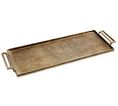 Antiqued Metal Decorative Tray Metal Tray Decor Metal Trays Antique Metal