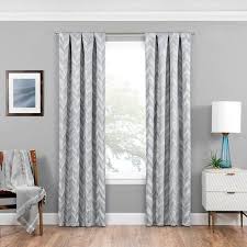 Black And Gray Curtains Walmart Haley Blackout Curtain Single Panel Walmart Com Panel Curtains Curtain Single Panel Rod Pocket Curtains