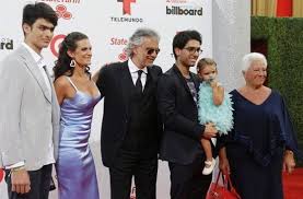 'fall on me' is the first time i have duetted with my son matteo bocelli, andrea told godtube. Andrea Bocelli Family Wow
