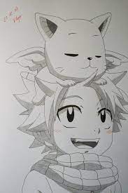Ok another sketch!and i'ts natsu! Just Cute Natsu And Happy Fairy Tail Art Fairy Tail Drawing Fairy Tail Anime