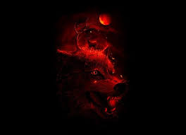 Red Dream Surreal Art Art Werewolf Art