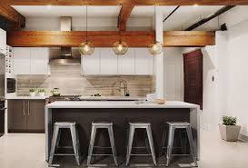 kitchen island pendant lighting in an