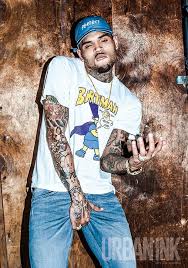 Of course you know that he and rihanna went in on the star tats on their neck before the brutal. Chris Brown Tattooed By Ink Master S Halo Tattoo Ideas Artists And Models