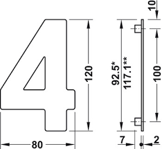 Eur 1.97 to eur 5.97. House Number Stainless Steel Or Brass Startec Hafele Ireland Shop