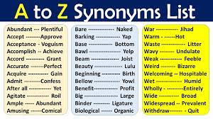 If you've recently had an encounter with your generation z kids or grandkids and had absolutely no idea what was being said, then you're not alone. 1000 Synonyms List A To Z Pdf Download Pdf Engdic