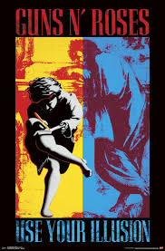 Guns N Roses Illusion Walmart Com In 2020 Vintage Concert Posters Guns N Roses Rock Band Posters