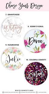 Custom Gift Box White Confetti Box Round White Hat Box Etsy Customized Bridesmaid Gifts White Confetti Bridesmaid Gift Boxes