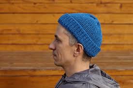 Walmart.com has been visited by 1m+ users in the past month Fisherman Jeans Blue Cotton Knitted Hat Handmade Knit Brim Etsy