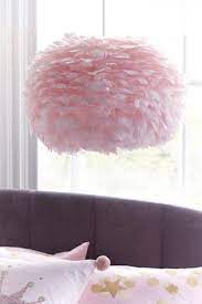 Lipsy Feather Easy Fit Pendant Pink Home Decor Childrens Bed Linen Baby Girl Room