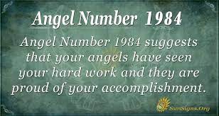 Angel Number 1984 Meaning Be Proud Of Yourself Sunsigns Org