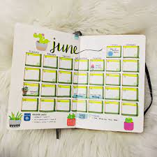 June 2018 Bullet Journal Calendar Page Dot Journals Bullet Journal Layout Bullet Journal