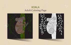 5 out of 5 stars. Hand Drawn Vector Zentangle Coloring Page For Adults With Cute Koala Cute Animal Card Royalty Free Cliparts Vectors And Stock Illustration Image 74811833
