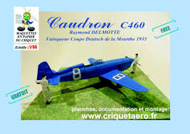 Noch ist es dort natürlich sehr leer. Caudron C460 Coupe Deutsch De La Meurthe 1935 Echelle 1 66 Sonstige Verlage Kartonbau De Alles Rund Um Papiermodelle Kartonmodellbau Und Bastelbogen