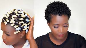 When you are not braiding, twisting or doing updos for protective styling i love a good flexi rod(affiliate link) or perm rod set and vlogger jamia of naturalhairnskincare shares some really cool sets using simple techniques. Perm Rod Set On Short 4c Natural Hair Youtube
