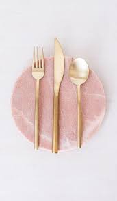 Three Piece Gold Flatware Set Due Tabletop Mepra Spartan Shop Pink Home Decor Gold Home Accessories Flatware Set