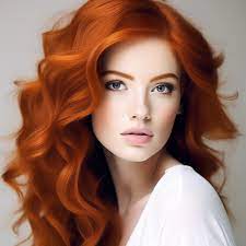 Цвет волос рыжий фото