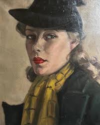 A portrait of a lady by Mary Edis, Lady Bennett, c.1940 — Spitalfields  House by Phillip Lucas