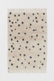 Spotted Cotton Rug Light Beige Grey Spotted Home All H M Gb Baumwollteppiche Teppich Baumwolle
