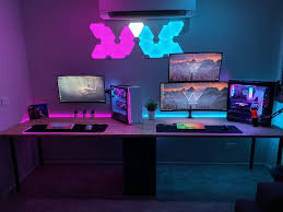 Akracing masters series max gaming chair with wide flat seat. View 15 Aesthetic Pastel Blue Gaming Setup
