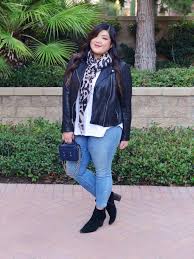 Curvy Girl Chic Plus Size Fashion Blog Gap Leather Moto Jacket And Jeans Easy Daily Outfit Plus Size Fashion Blog Plus Size Outfits Plus Size Fashion