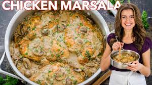 Chicken Marsala Recipe Video Natashaskitchen Com 1/2 cup all purpose flour 1 tablespoon essence, recipe follows 4 skinless boneless chicken breasts, pounded 1/2 inch thin 1 tablespoon olive oil 4 tablespoons butter 3 cups sliced mushrooms 1 1/2 cup marsala wine 2 cup. chicken marsala recipe video natashaskitchen com