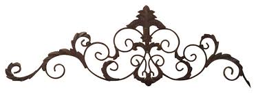 Check spelling or type a new query. 47 Iron Fleur De Lis Wall Grille Topper Scroll Overdoor Metal Ornate Mediterranean Metal Wall Art By My Swanky Home Houzz