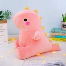 Pink Dinosaur Plush Toy 25cm 10 Inches In 2021 Dinosaur Plush Dinosaur Plush Toy Kawaii Plushies