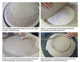 How To Make A Textured Bisque Mold That Mimics A Thrown Piece Pottery Molds Clay Ceramics Clay Pottery