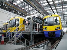 Class 378 Rolling Stock Trains Stabled In The New Rfl Overground Depot At New Cross Gate