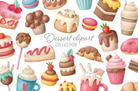 To get more templates about posters,flyers,brochures,card,mockup,logo,video,sound,ppt,word,please visit pikbest.com. Dessert Clipart Collection In Illustrations On Yellow Images Creative Store