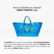 Achat en ligne de caches prises dans un vaste choix sur la boutique bébé et puériculture. Ikea S Got Jokes When It Comes To Balenciaga S Arena Bag Vogue