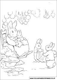 Simple peter rabbit coloring pages. Printable Peter Rabbit Pages 21 Peter Rabbit And Friends Beatrix Potter Illustrations Coloring Books