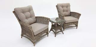 Yale 3 Piece Premium Lounge Setting Twig Brown Apartment Outdoor Space Outdoor Furniture Online Quality Outdoor Furniture