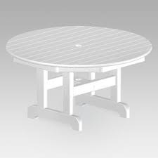 Polywooda Recycled Plastic Round Outdoor Coffee Table Hunter Green Outdoor Coffee Tables Quality Outdoor Furniture Coffee Table
