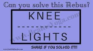 These rebus puzzles convey meanings by using symbols and the way words are arranged on the page. Rebus Picture Puzzle With Answer