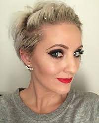 Glitter Dusted Pixie Shortish Hair Holiday Party Hair Short Hair Up