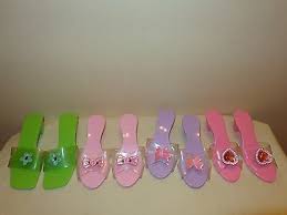 4 Pair Girls Play Dress Up Shoes Plastic High Heels Lot High Heels For Kids Dress Up Shoes Kids Heels