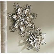 Set Of 2 Lillia Flower Wall Art Metal Flower Wall Art Flower Wall Art Metal Flowers