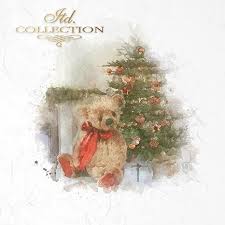 Jaka powinna być choinka ubrana w stylu glamour? Rice Paper Set Rsm025 Teddy Bear Plush Teddy Bear Teddy Under The Christmas Tree Christmas