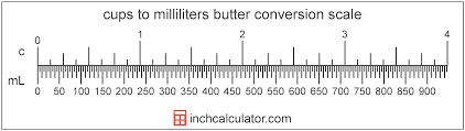 Cups Of Butter To Milliliters Conversion C To Ml