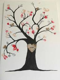 Hochzeitsbaum Fingerabdrucke Baum Hochzeit Hochzeitsbaum Hochzeitsbaum Fingerabdruck